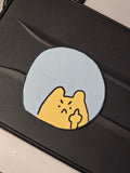 Toilet bowl sticker