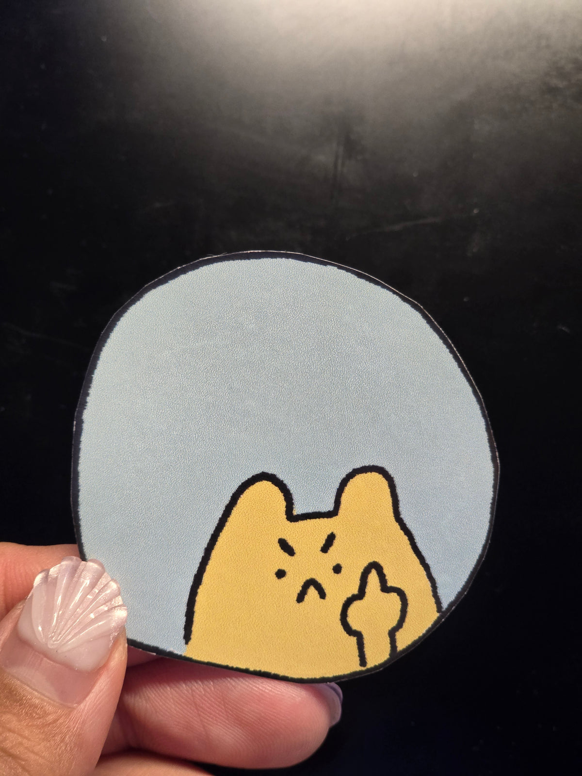 Toilet bowl sticker